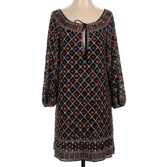 Alice + Olivia Gillian Embroidered Shift Dress - Picture 2 of 6